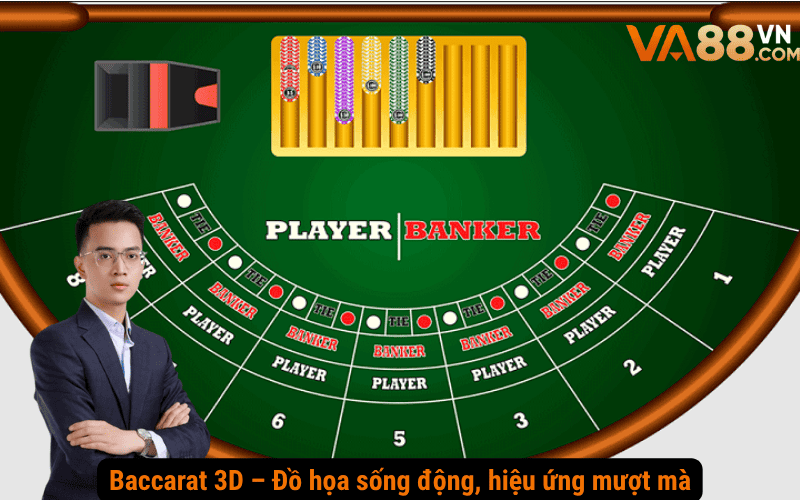 Baccarat 3D – Đồ họa sống động, hiệu ứng mượt mà